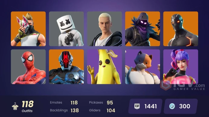 PC,PSN,XBOX 117 SKINS FA - STW - LYNX - MESSI - OMNI-MAN - SLIM SHADY - RICK GRIMES - AANG - TRACY TROUBLE RK346