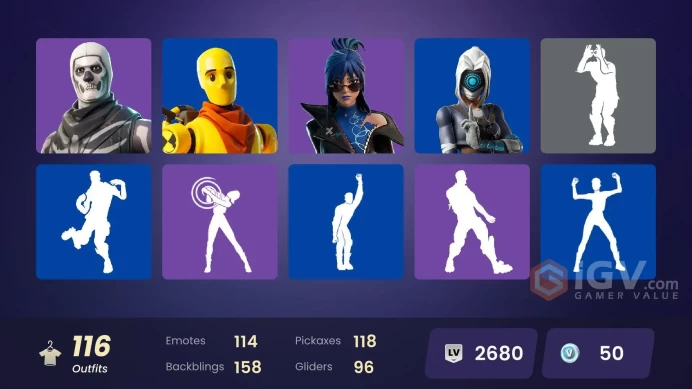 PC,PSN,XBOX 116 SKINS FA - SUBZERO CRYPTIC - GOKU - POLARITY - THOR ODINSON - MILES MORALES - MIGHTY THOR - HULK - EREN - CAPTAIN LEVI - INVINC