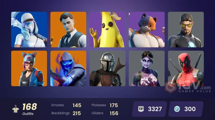 PC,PSN,XBOX 168 SKINS FA - XANDER - JOLTARA - ETERNAL KNIGHT - LYNX - DARK BOMBER - DOOM - LARA CROFT - STARLARE - YELLOWJACKET RK398
