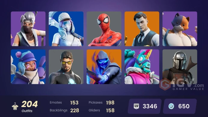 PC,PSN,XBOX 204 SKINS FA - RICK,LARA CROFT,SPIDER-GWEN,ARIANA,DOOM,RICK,KOR,LEELAH,RICK,MIDAS,MIDNIGHT LEGENDS RK330