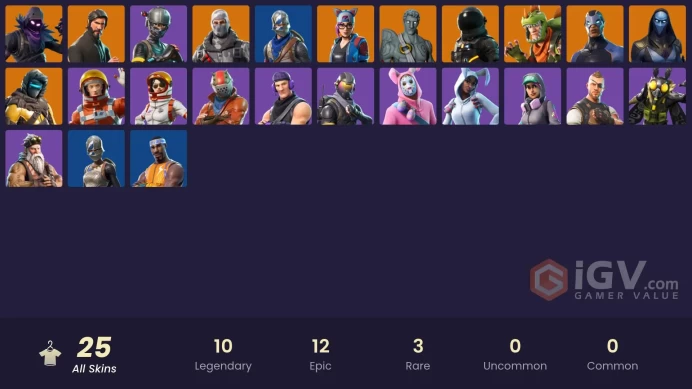 PC,PSN,XBOX 25 SKINS FA - REAPER - BLUE SQUIRE - HAVOC - LYNX - RUST LORD - TAKE THE L RK331