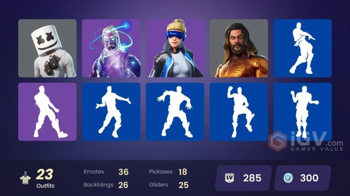 PC,PSN,XBOX 23 SKINS FA - STW - GALAXY - NEO VERSA - MARSHMELLO - CATRINA - BLACKLIGHT - IRIS RK414