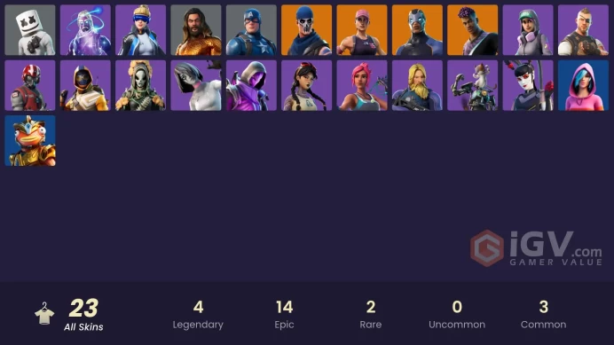 PC,PSN,XBOX 23 SKINS FA - STW - GALAXY - NEO VERSA - MARSHMELLO - CATRINA - BLACKLIGHT - IRIS RK414