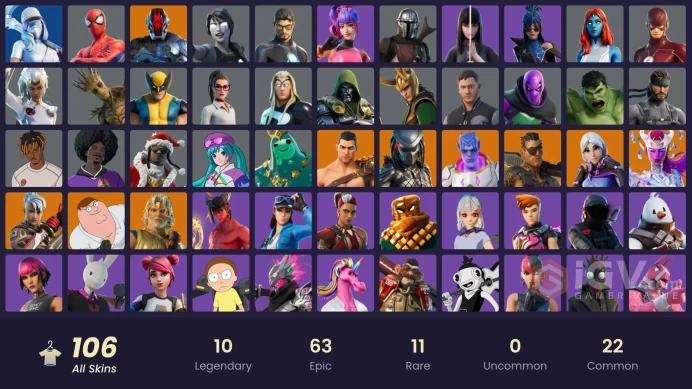 PC,PSN,XBOX 106 SKINS FA - MIKU - KOR - DOMINION - EDDIE BROCK - LOKI - DOOM - WOLVERINE - MORTY - HULK - FLASH - SPIDER-MAN RK429