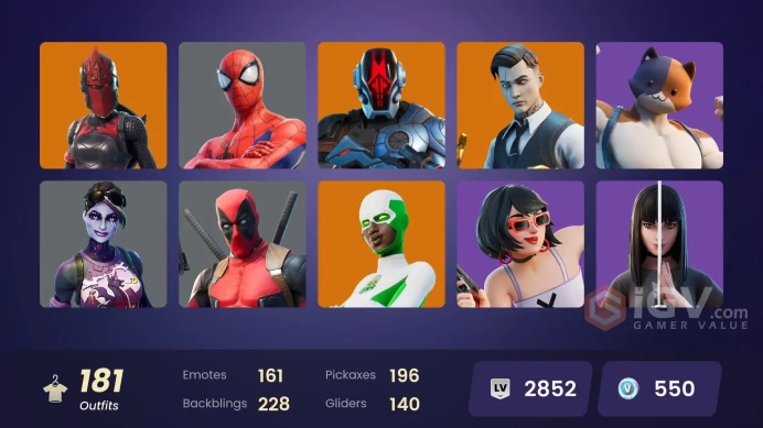PC,PSN,XBOX 181 SKINS FA - LINA SCORCH - ICE SPICE - SABRINA CARPENTER - DOOM - BACKLASH - EREN - KOR - LORENZO - DARK BOMBER RK431