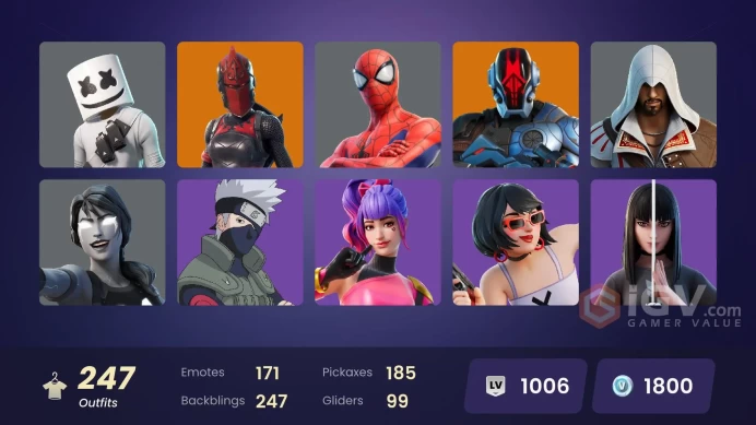 PC,PSN,XBOX 232 SKINS FA - BREAKPOINT - ALL MIGHT,CYCLO,THANOS,KAKASHI,MICHAEL MYERS,GAARA,HINATA,RICK,DAHLIA,NARUTO,PHAEDRA,BENDER,ITACHI,OROC