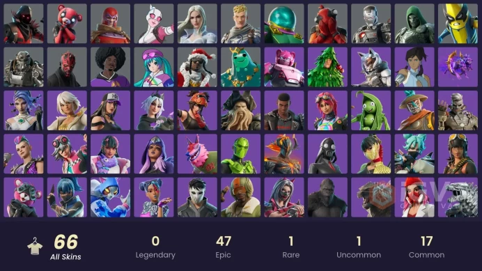 PC,PSN,XBOX 66 SKINS FA - DARTH MAUL - CUDDLEPOOL - RAVENPOOL - KONG - KATT - MECHA TEAM LEADER - DOOM RK464