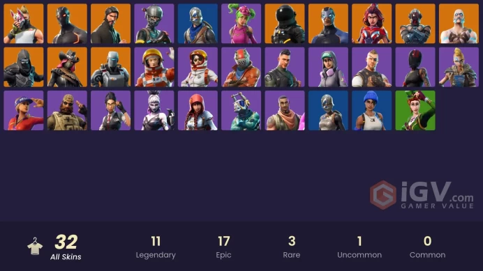 PC,PSN,XBOX 32 SKINS FA - REAPER - BLUE SQUIRE - BTL - TAKE THE L RK294