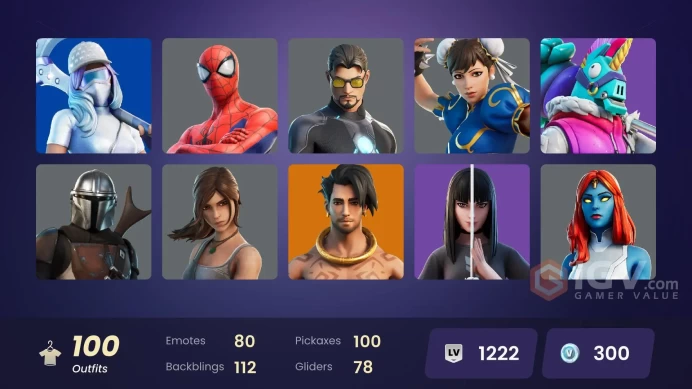 [ALL PLATFORMS]-100 Skin-Ryu-Lara Croft-Thanos-Chun-Li-FULL ACCESS-