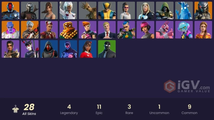 13648[PC/PSN/XBOX]Targeter's Tally|Laugh It Up|Predator|Kymera|Ronin|The Foundation|Mandalorian|Thor|Groot|Doctor Doom