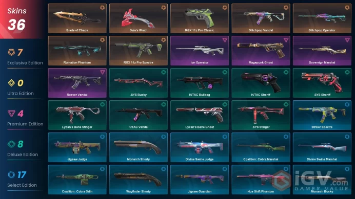 36 SKINS 2 KNIFES | GAIA AXE | FULL MAIL ACCESS | #dg24bb