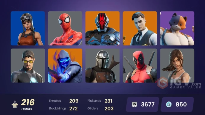 [PC/XBOX/PSN/SWITCH] 216 skins | Renegade Raider | Gold Midas | Gold Brutus | Gold Meowscles | Gold TNTina