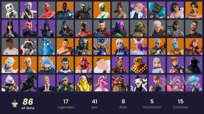 [PC/PSN/NINTENDO]  86 skins | Ronin | Snap | Nezumi | Spire Assassin | The Imagined | Menace | Raz | The Cube Queen |.zzk148