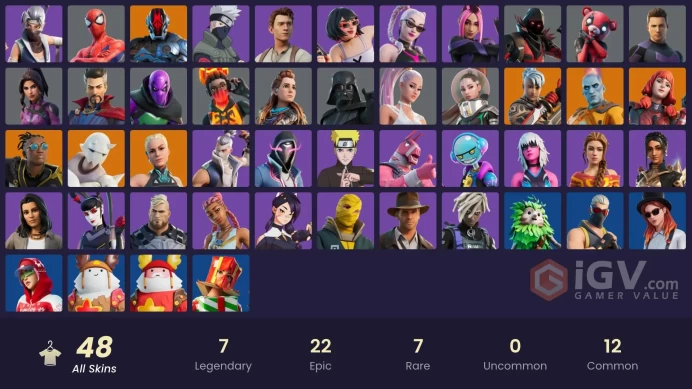 450$ SPENT / [PC/PSN] 48 skins | Naruto Uzumaki | Xander | Aloy | Ronin (Cape) | The Imagined (Combat Elite) |.Zka420