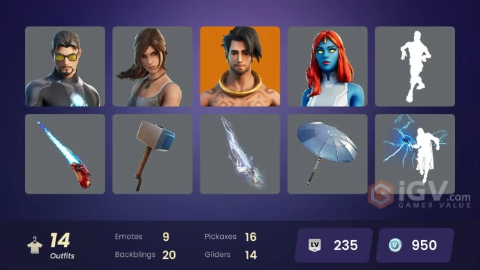 13903[PC/PSN/XBOX]Raz|Jennifer Walters|Thor|Wolverine|Mystique|Tony Stark|Groot|Doctor Doom|Storm|Lara Croft|Tarana|Agent Jones