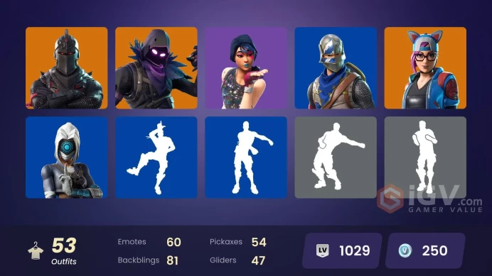 53 SKINS + BLACK KNIGHT + TAKE THE L + AC/DC + SPARKLE SPECIALIST + FLOSS + CANDY AXE + ISO + SNOWY OPS + HERO BAYMAX + RAVEN