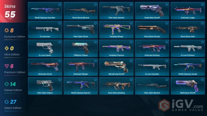 Eu/Full Access/Ranked Ready/Nocturnum Phantom + Oni Vandal + Prime Vandal + Kuronami Vandal + Reaver Karambit + XERØFANG Knife + 49 more