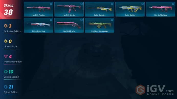 EU - LVL 153 - Unranked - 3 KNIVES - 38 SKINS (~12,800 VP) Magepunk Shock Gauntlet, Striker Knife, Magepunk Vandal, Reaver Vandal, Oni Vandal