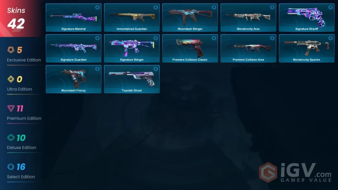 EU - LVL 80 - Unranked - 4 KNIVES - 42 SKINS (~38,475 VP) Champions 2022 Phantom, Onimaru Kunitsuna, Prime2 Karambit, Luna's Descent, Equilibri