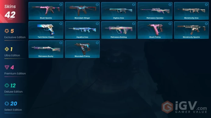 EU - LVL 53 - Unranked - 3 KNIVES - 42 SKINS (~21,825 VP) Elderflame Vandal, Primordium Vandal, Prelude to Chaos Vandal, Overdrive Blade, Reave