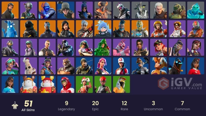 FA - [PSN/SWITCH/PC] 51 skins | The Reaper | Elite Agent | Take The L | Rogue Agent | Spectra Knight | Fusion | Nezumi | Carbide | Omegarok