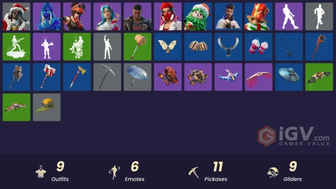 [PC/PSN/XBOX] 9 skins | Andromeda | Santa Dogg | Katalina | The Machinist | Yulejacket | Rust | Holiday Boxy | Winterfest Bushranger