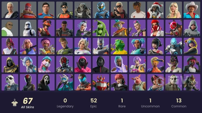 [PC/PSN/XBOX/SWITCH] 67 skins | Imperial Stormtrooper | Wastelander Magneto | UNSC Spartan | T-60 Power Armor | Russel | Santa Dogg