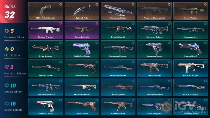 EU-TR / V25:ACT6 SILVER 2 / RGX 11Z PRO KARAMBIT / 14000+ VP SPENT / 28 AGENTS / 32 SKINS / CHANGEABLE EMAIL / INSTANT DELIVERY #VIG1/70825AR20