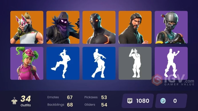 FA - [XBOX/Switch/PC] 34 skins | The Reaper | Elite Agent | Carbide | Omega | Valor | Dark Voyager | Power Chord | Drift |Raven | Santa Dogg | 