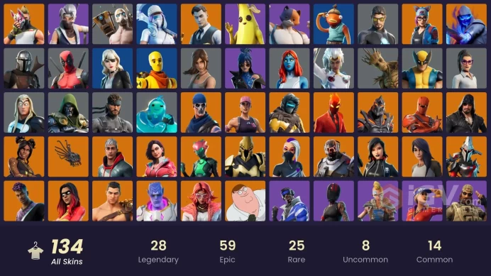 [PC-PSN-XBOX]134 SKIN -World WarrioR-Psycho Bandit-OG STW-Surf Strider-Midas-Drift-TNTina-Skull RangeR-FULL ACCESS-