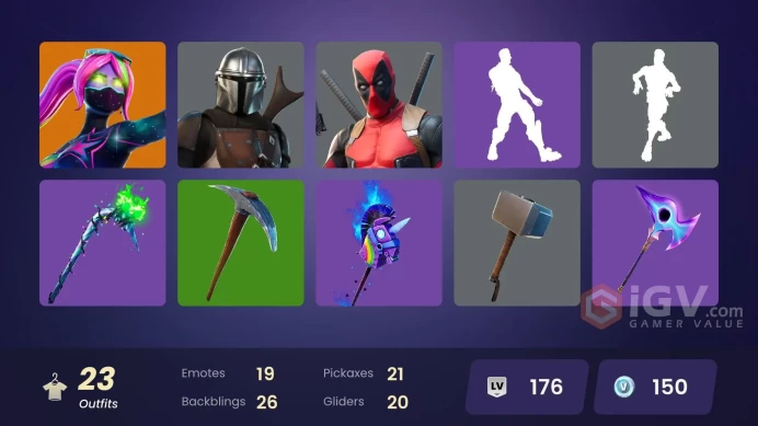 [ALL PLATFORMS]-23 Skin-Merry Mint Axe-Deadpool-FULL ACCESS-