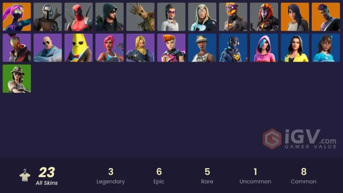 [ALL PLATFORMS]-23 Skin-Merry Mint Axe-Deadpool-FULL ACCESS-