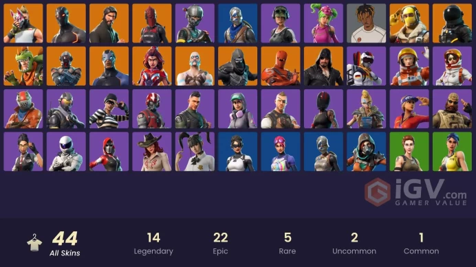 FA - [PC/PSN/Switch] 44 skins | The Reaper | Blue Squire | Royale Knight | Elite Agent | Trailblazer | Rogue Agent | Hybrid |Red Knight|Carbide 