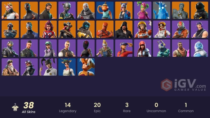 FA - [PSN/XBOX/PC] - 38 skins | The Reaper | Elite Agent | Rogue Agent | Havoc | Sub Commander | Love Ranger | Hybrid | Carbide | Omega |
