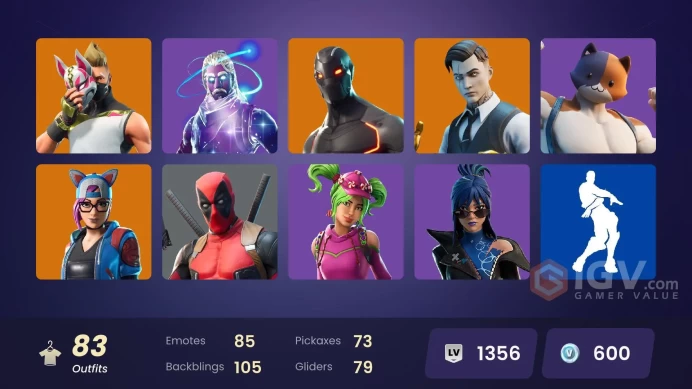 [PC/PSN/XBOX] 83 skins | Galaxy | Gold Brutus | Gold Midas | A.I.M. | Carbide | Ragnarok | Omega | The Visitor | Valor | 600 VB