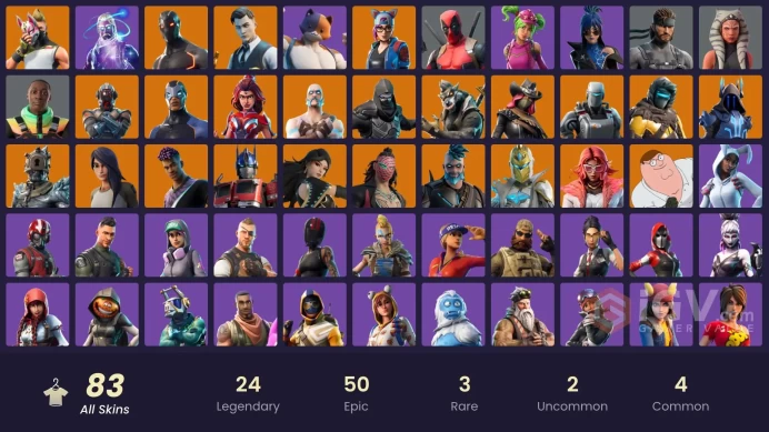 [PC/PSN/XBOX] 83 skins | Galaxy | Gold Brutus | Gold Midas | A.I.M. | Carbide | Ragnarok | Omega | The Visitor | Valor | 600 VB