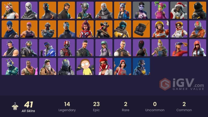 [PC/XBOX/PSN/SWITCH] 41 skins | OG STW | The Reaper | Elite Agent | Havoc | Blue Striker | Sub Commander