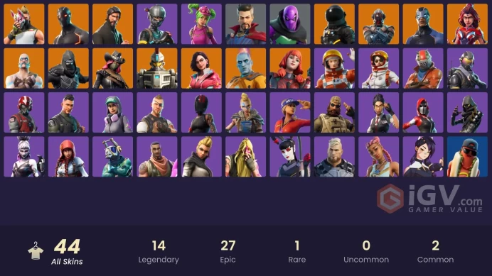 44 skins | The Reaper | Elite Agent | Rogue Agent | STAGE 5 - No shoulder pad | Combat Elite