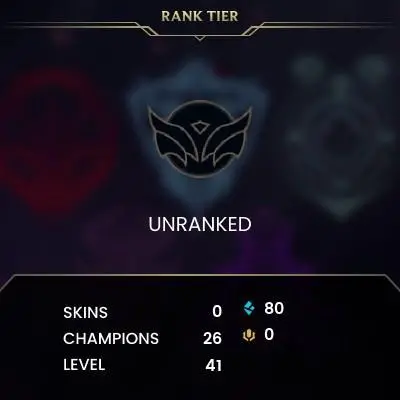 [EUW SERVER] Unranked Smurf Account ◈ UNRANKED ◈ lvl 30 + ◈10 Unranked Games NOT PLAYED ◈ FULL ACCESS ◈ EUROPE WEST ◈ 24/7 Live service