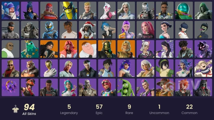 300$ Spent [PC//PSN] 65 skins | Burning Ambition Valeria | Fancy Peter Griffin | Hades | Era | Zeus | Poseidonmssh36