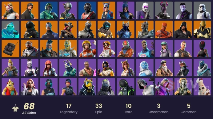 [PC/PSN/XBOX] 68 skins | The Reaper | Take The L | Elite Agent | World Warrior | Rust Bucket | Stealth Reflexmssh62