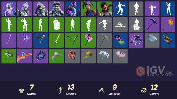 [PC/PSN/XBOX] 7 skins | Galaxy | Corrupted Insight | Corrupted Arachne | Corrupted Shogun | Bronto | Fox Firemssh66