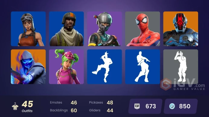 45 SKINS | TAKE THE L | DARK VOYAGER | ELITE AGENT | MISSION SPECIALIST | RENEGADE RAIDER | AERIAL ASSAULT TROOPER | THE IMAGINED