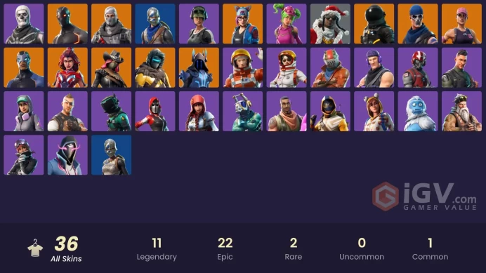 36 SKINS | BLUE SQUIRE | ROYALE KNIGHT | MISSION SPECIALIST | TAKE THE L | DARK VOYAGER | SUB COMMANDER | HAVOC | TRAILBLAZER