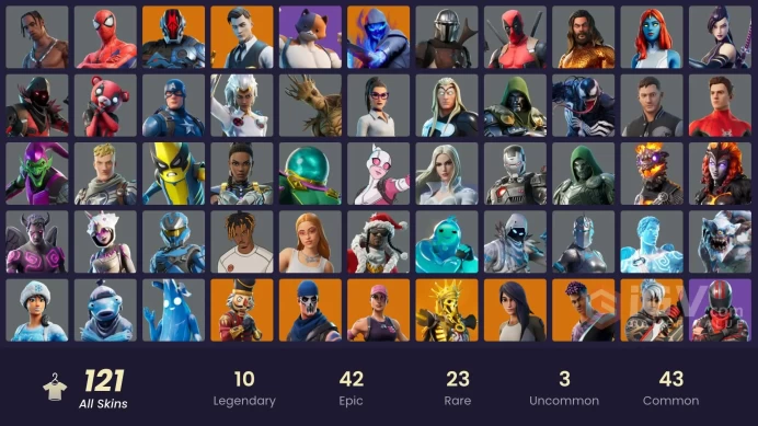 Travis Scott, Candy Axe, Midas Gold, Brutus Gold, Warpaint, Codename E.L.F | OG STW | 121 Skins [Full Access] Psn,Xbox,PC