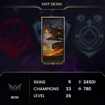 [EUW] - Iron III / 6 Skins / Changeable Mail | Instant Delivery | Lifetime Warranty | 100% Handmade & Secure | 24/7 Support