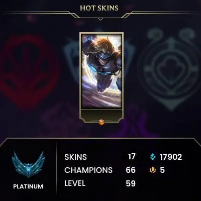 EUW P3- HONOR5-17SKIN-70CHAMP-HANDMADE-CHEAP