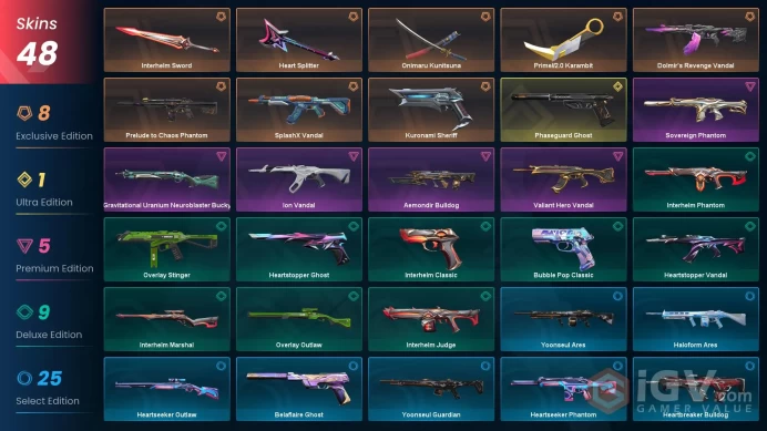 EU [ 48 TOP SKINS + 4 KNIFE ] Prime//2.0 Karambit + Prelude to Chaos Phantom + SplashX Vandal + Dolmir's Revenge Vandal / full acces