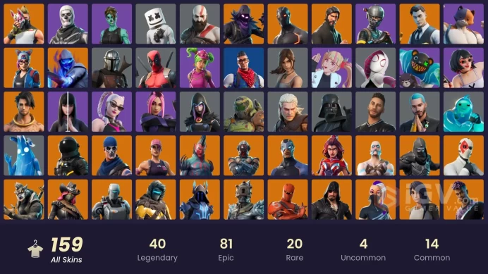 [PC] 159 skins | OG STW | The Reaper | Elite Agent | Blue Team Leader | Gold Kratos | Sultura | Rogue Agent | Vivi Chroma | 450 VB