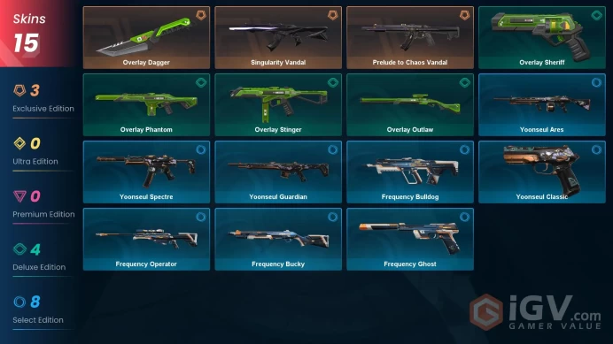 [EU/TR] %50 CHEAP VP! - Singularity Vandal - Prelude to Chaos Vandal - 15 Skin - Gold 3 - Safe - Instant Delivery - Premier ban on account